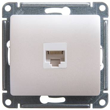Розетка комп RJ45 кат. 5е с/у перл. GLOSSA